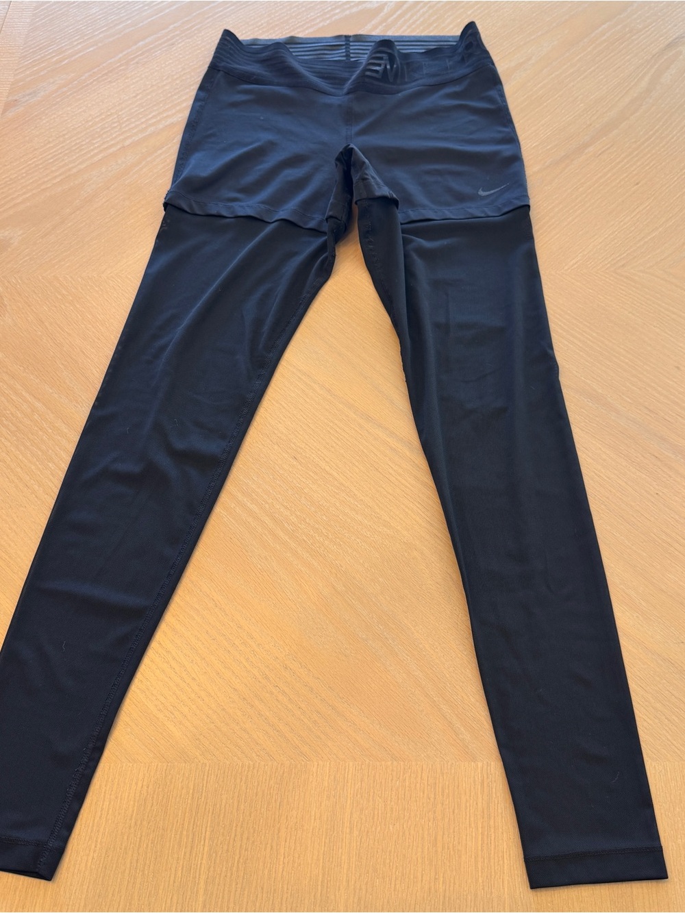 Nike Pro Black Mesh Performance Leggings